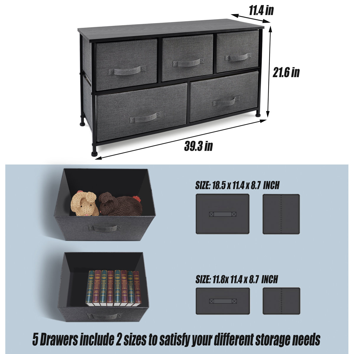 Rebrilliant Aylani 5 Drawer Storage Chest & Reviews Wayfair